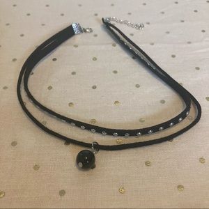 🦋 5 for 25 🦋 black suede leather studded choker